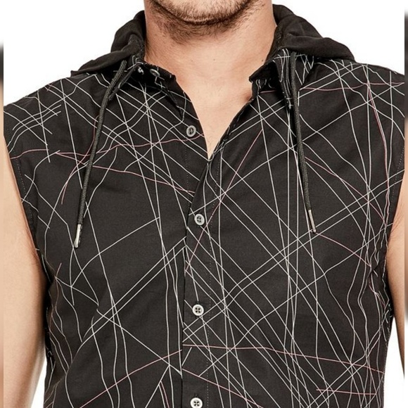 NWT G BY GUESS NORWALK SHORT-SLEEVE SHIRT - Picture 3 of 5